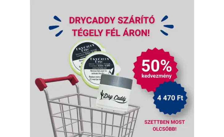 DryCaddy SZETT - Szárító tégely 50% kedvezménnyel DryCaddy SZETT - Szárító tégely 50% kedvezménnyel